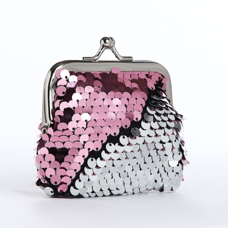 Wallet on the farmar, pink/white color-1