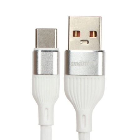 Cable Smartbuy S72, Type -C - USB, 3 A, 1 m, charging + data transfer, white-1