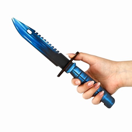 Wooden weapons, children's souvenir "necromancy", machine gun, gun, knife-stamp, set 3 pcs-9