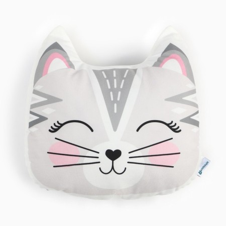 Pillow decorative baby I am KISA, 35x32 cm, velor, 250g/m2