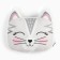 Pillow decorative baby I am KISA, 35x32 cm, velor, 250g/m2