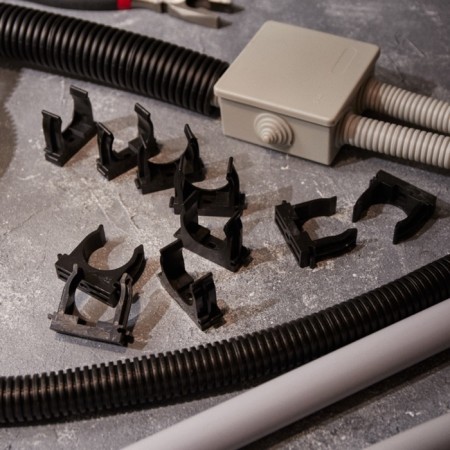 Clips for the mounting pistol Ø 32 mm, black (50 pcs/UP) rexant-3