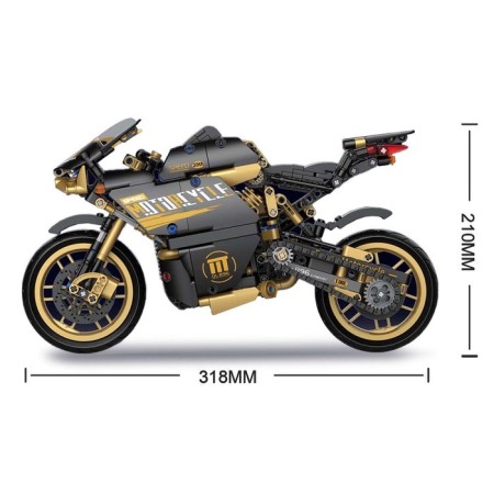 Designer techno "bike", 832 details-1