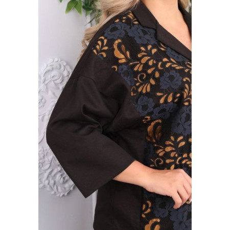 Female jacket, size 52, black color-13