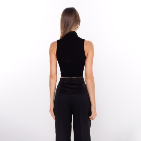 Top female, black color, size 42 (s)-4