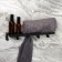 Shelf with hooks "Loft Art", 35 × 10 × 6.5 cm, black color