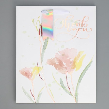 Gift package laminated, packaging, “Thank you”, 25.4 x 30.5 x 12.7 cm-6
