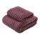 Set of towels "strip", size 30x70 cm, 70x130 cm, brown color