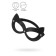 Pecado BDSM mask, with cat ears open, genuine leather, black