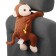 Napkin in the car on the back of the seat, monkey