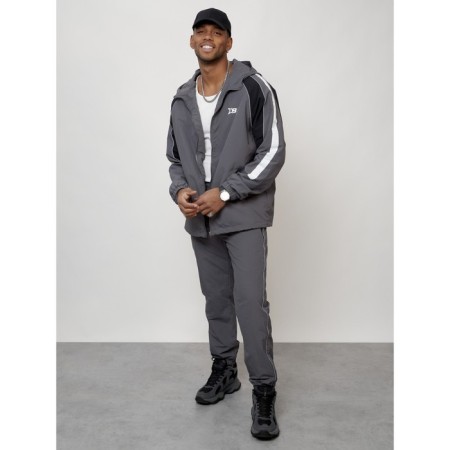 Male tracksuit, size 48, gray color-14