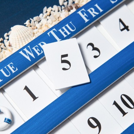 Eternal calendar "Sea Style" 56*28cm-7