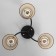 Alatea chandelier 3he27 40w Black 50x50x27 cm Bayerlux