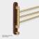 Holder for towels Stölz Hölzern Premiere, walnut wood, aluminum, brown color