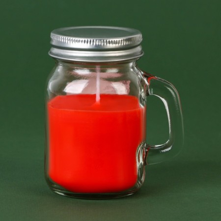 New Year's candle in a jar with a handle "Winter Patterns", the aroma of Babble Drama-2