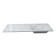 Sink over the Uperwood washing machine Marsal 120 cm, right, white marble