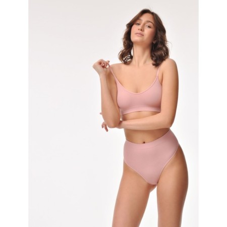 Women's thong cowards with a texture rubber Mirey String, size 46-48, pink color-2