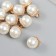 Decor for creativity Plastic "Pearls with a-hofra loop" set 10 pcs 1.4x1x1 cm