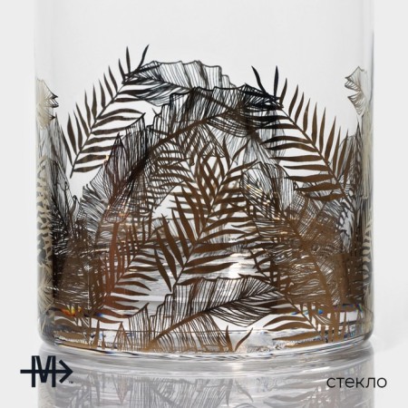 Glass glass Magistro "Golden Leaf", 400 ml, 8.5 × 10 cm-1