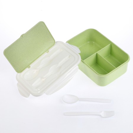 Lunch-Box "Flamingo", 1.4 l, 21.5 x 7.3 x 15 cm, green-3