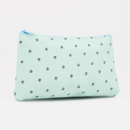 Cosmetic bag with lightning, mint color