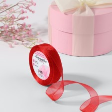 Kapron tape, 20 mm, 20 ± 1 m, color red No. 26