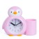 Alarm clock "Penguin", with a pencil, discrete move, D-6 cm, 12 x 14.5 cm, pink