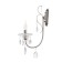 Lamp wall -upbram Eristum 13x27x47, 1x60W E14, bronze