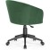 Computer chair thibault plastic/velor, black/green 60x60x81 cm