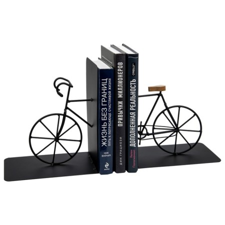 Standing for the book "Bicycle", 37 × 12 × 20 cm, black color