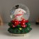 Souvenir polystone water ball light, music, snow circling "Snowman" 12x12x15.5 cm