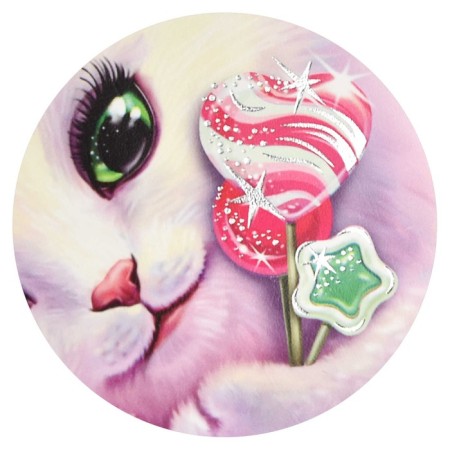 School diary for grades 1-11 "Candy Cat", soft cover, PVC, foil embossing, removable cover, 48 sheets, offset block 80g/m2, universal cheat sheet-6
