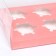 Box for 6 cupcakes, pink 26.8 × 18.2 × 10 cm