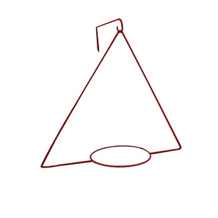Kashpo holder, d = 18.5 cm, with bracket, ruby-1