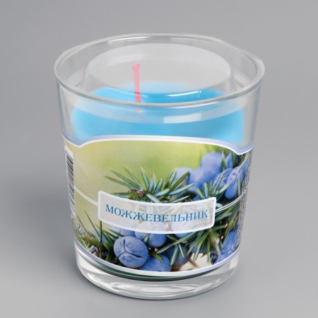 Candle in a glass aromatic "juniper"-4