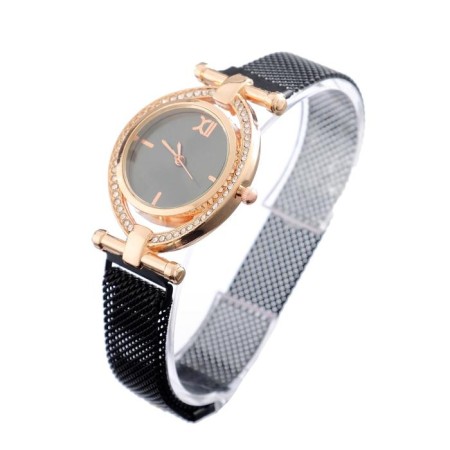 Women's watch-quartz women "Paris", D-2.5 cm, black-1