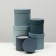 Set of round boxes 5 in 1 "barracudus" 23 x 23 x 25 - 15 x 15 cm 15 cm