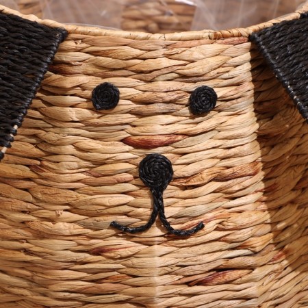 Wicker basket "Dog" 32x32x37 cm-1