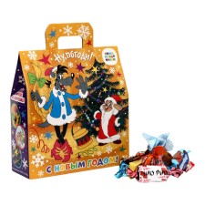 New Year. Gift set of sweets 
