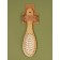 Massage comb comb 23*6.5cm bamboo/rubber white suspension/package QF