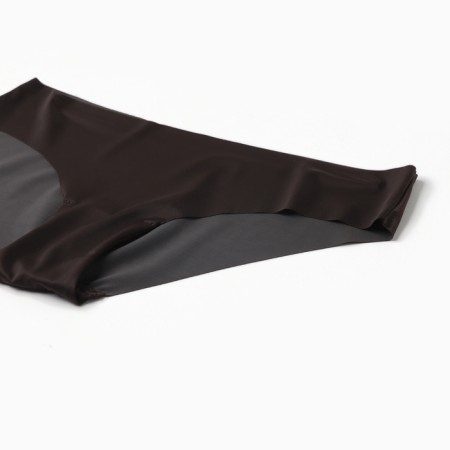Panties female slips (seamless), chocolate-brown color, rr 44 (s)-1