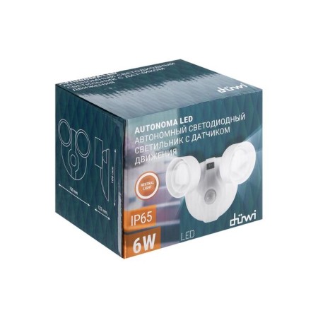 LED lamp with the Düwi Autonoma Led, 2x3 W COB, 4HAA, IP65 movement sensor-8