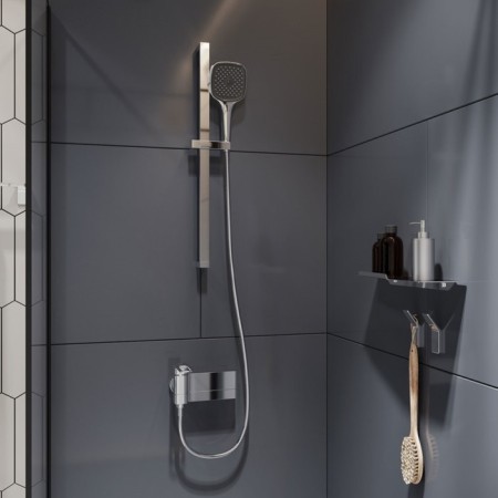 Shower watering can Iddis slide sli3f0ci18, 257x120x61 mm, chrome-7