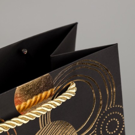 Gift package, packaging, “congratulations”, black craft, 18 x 23 x 10 cm-4