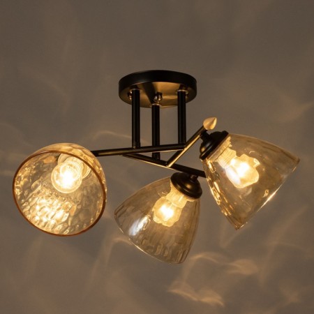 Chandelier "Charlene" 3he27 40w Black 48x48x26 cm Bayerlux-2