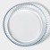 Form for baking and baking of heat -resistant glass Round shares, 2 liters