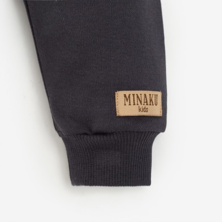 Children's pants minku, graphite color, height 80-86 cm-5