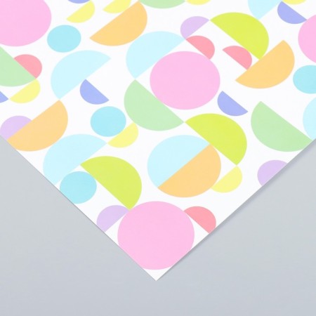 Scrapbooking paper "Bright circles" density 180 g 30.5x32 cm-2