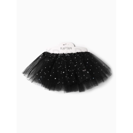 Children's skirt kaftan "stars" black, length 17 cm-8