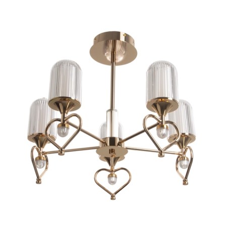 Causteen with FDD "Lamur" 5XLED 50W 3000-6000K gold 55.5x55x80 cm
